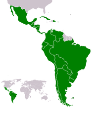 Karte Lateinamerikas