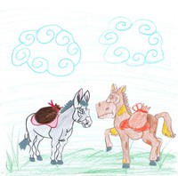 Das Pferd und der Esel