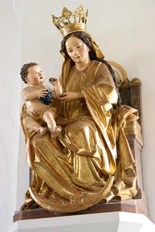 Madonna von Michael Pacher Pfarrkirche St. Lorenzen Pustertal (Foto A. Prock)