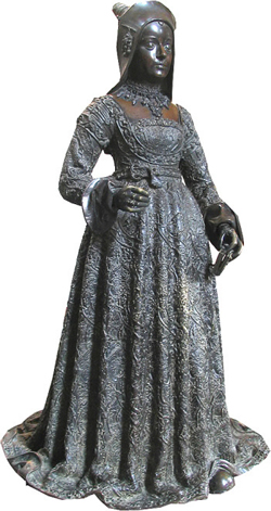 Maria von Burgund – Figur in der Hofkirche Innsbruck (Foto A. Prock)