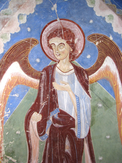 Benediktinerstift Marienberg – romanische Fresken (Foto A. Prock)