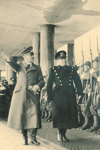 Hitler und Mussolini am Brenner am 18.03.1940 (Foto: Gotthard Andergassen)