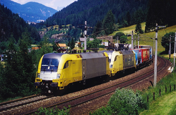 Brennerbahn bei Steinach (Tiroler Verkehrsarchiv)