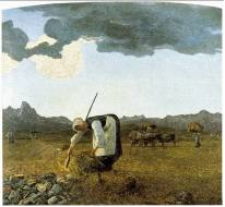 La raccolta del fieno, 1889 – 1898 - Giovanni Segantini