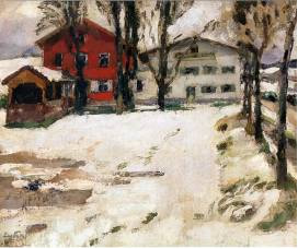 Locanda nella neve, ca. 1909 - Leo Putz