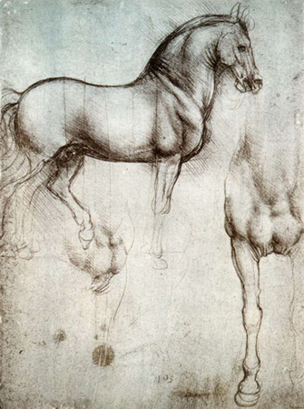 Studie von Pferden (um 1490)