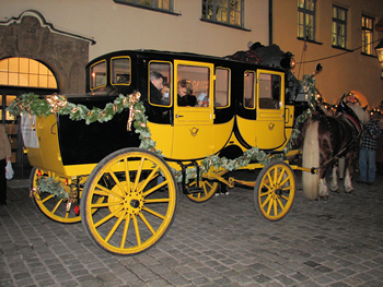 Postkutsche früher (Foto A. Prock)