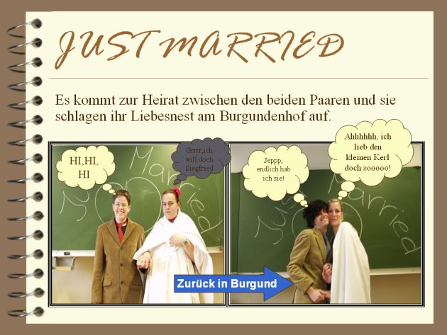 Brunhild wünscht sich einen Mann, der ihr im Kampf überlegen ist. Zwischen Brunhild und Gunther kommt es zum Gefecht. Dank Siegfrieds unsichtbarer Tarnung gelingt es Gunther seine Angebetete zu erobern.