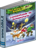 Lawinenhunde im Schneesturm titelbild