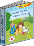 Laura und das Katzenbaby.