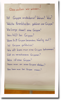 Grippe, das wollen wir wissen