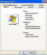 Systemeigenschaften