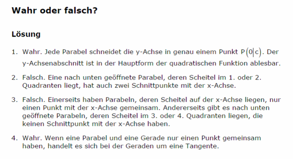 Wahr oder Falsch