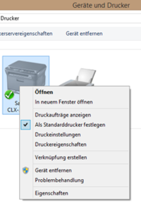 Standarddrucker festlegen