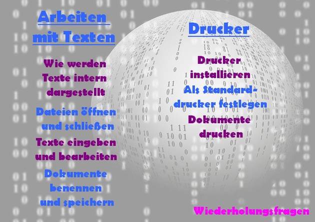 Arbeiten mit Texten