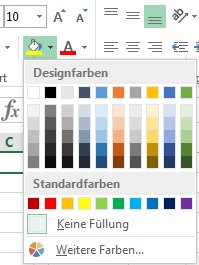 Formatierung: Fllfarbe