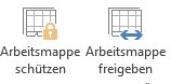 Arbeitsmappe schützen und freigeben
