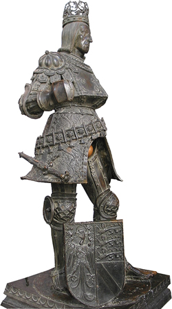 Graf Rudolf von Habsburg &ndash; Statue in der Hofkirche Innsbruck (Foto A. Prock)