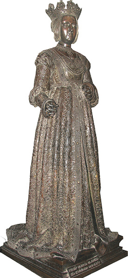 Bianca Maria Sforza &ndash; Figur in der Hofkirche in Innsbruck (Foto A. Prock)