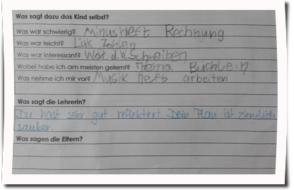 Lernarbeit reflektieren 3